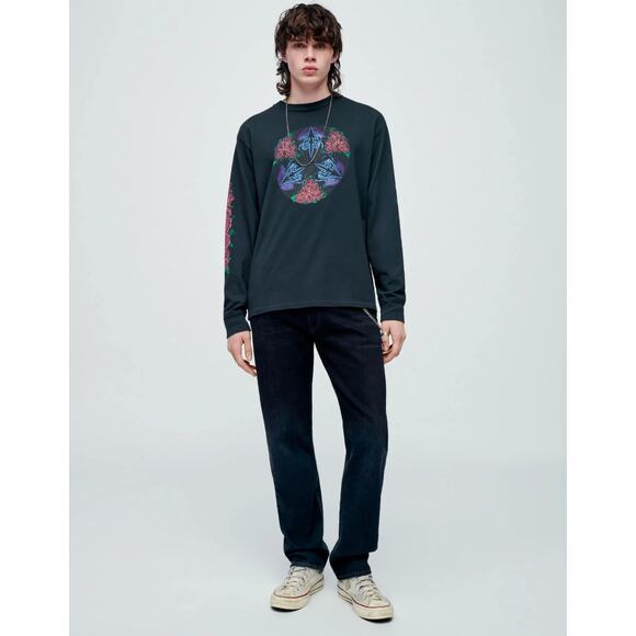 NEW! RE/DONE Size 34 60s Slim Pitch Black Upcycle Denim Jeans $285 msrp G13-12 - Picture 1 of 8